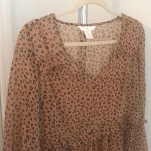 H&M Leopard Dress/Top